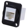 Rj45 võrgupistiku metallpaneeli pesa D-tüüpi tsingisulamist kinnitus Cat6