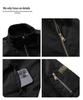 Men's Plus Velvet Thick Flight Jacket - Autumn/Winter Casual Solid Color Sports Coat