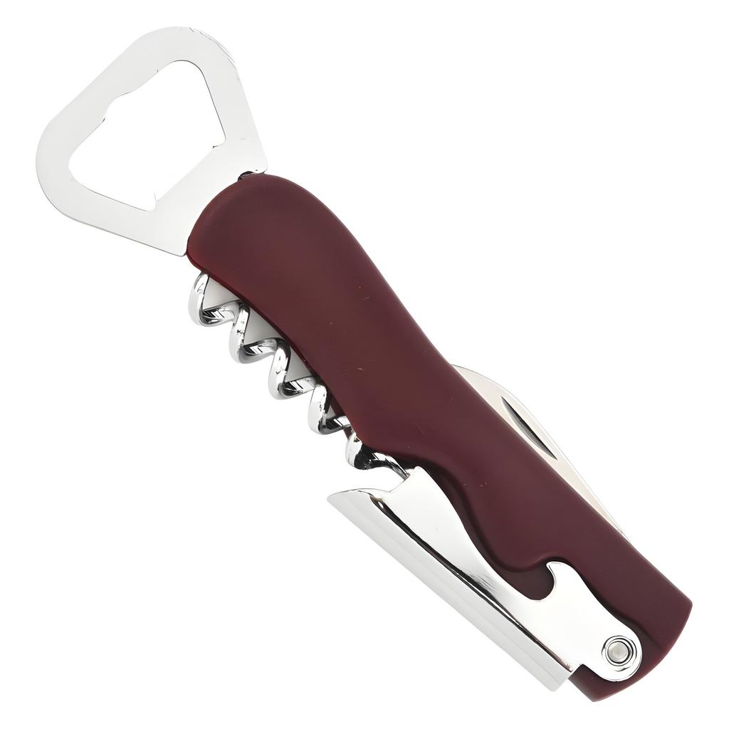 Plastic Stainless Steel Multi-functional Wine and Beer Bottle Opener