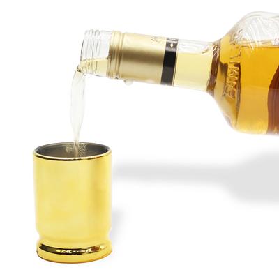 4 Stück/Set Kreatives Schnapsglas-Set 3oz Kunststoff-Weinglas Patronenkaliber Weinglas Trink-Schnapsglas für Partyzubehör