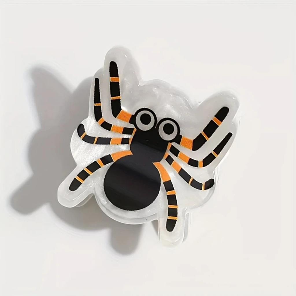 1Pc Mini Halloween Hair Claw Clips Cute Pumpkin/Spider/Black Cat/Ghost Snap Clips Bangs Holder Clips for Kids Women Girls