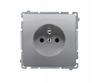 Simon Basic Single Socket Inox Bmgz1.01/21