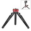 PULUZ Suporte de Tripé para Vlogging ao Vivo de Mesa com Bases de Sapata Fria para Câmeras DSLR e Digitais, Altura Ajustável: 7.5-14.5cm