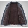 Men's Fleece-Lined Warm Winter Cardigan Jacket for Middle-Aged & Elderly