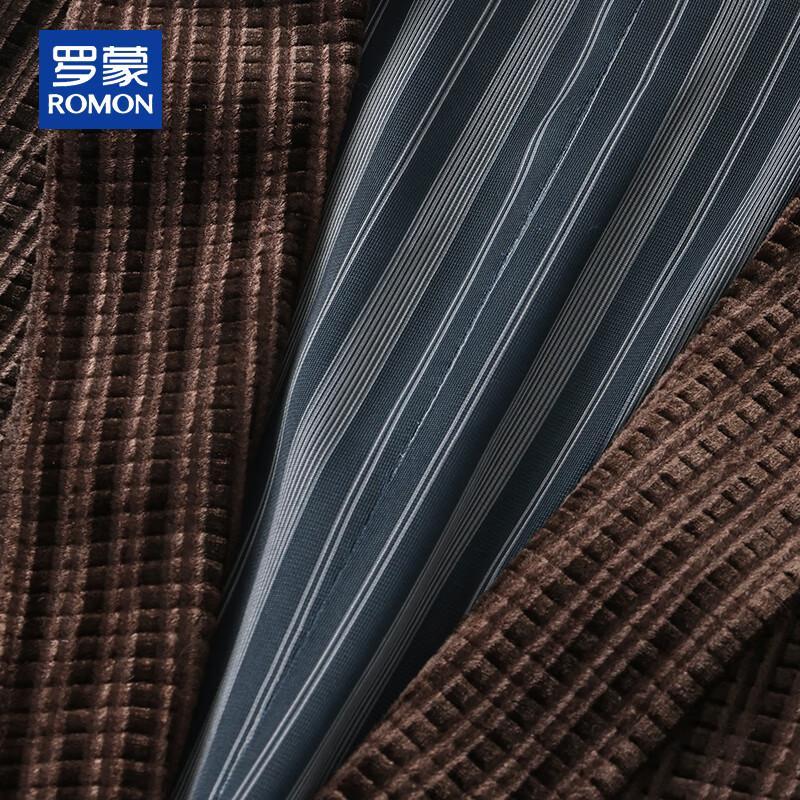 ROMON Men's Autumn/Winter Casual Business Blazer with Knitted Lining