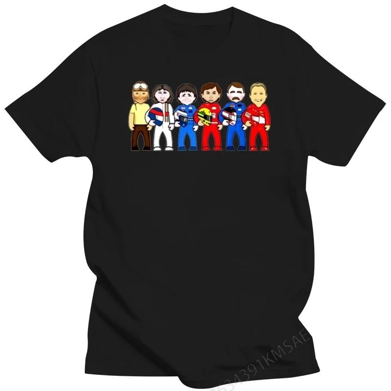 

Fashion T Shirt Cotton Michael Schucacher Ayrton Senna Prost Nigelmansell Personality T-shirt 5XL різнокольоровий