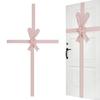 Decorative Velvet Bow Easter Velvet Door Ribbon Bow Pink Wreath Decoration for Gate Cabinet Festival Wrapping for Fireplace
