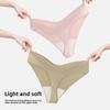 Plus Size Women's Sexy Pure Cotton Antibacterial Crotch Ice Silk One Piece Non Mark Low Waist Thong Underwear