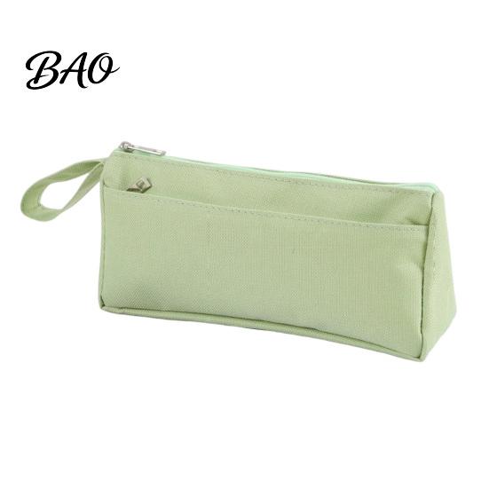 Large Capacity Storage for Rulers Pencil Case with Zipper And Handle, Durable Oxford Solid Color Portable Stationery Organizer School Organizer,