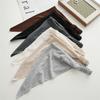 New Fashion Bohemian Solid Color Hair Scrafs Turban Headband Sweet Cotton Headscarf Triangle Bandanas For Women Hair Accessories