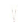 . Solitär 18 Karat Gold Diamant Halsketten Damen GRP06422