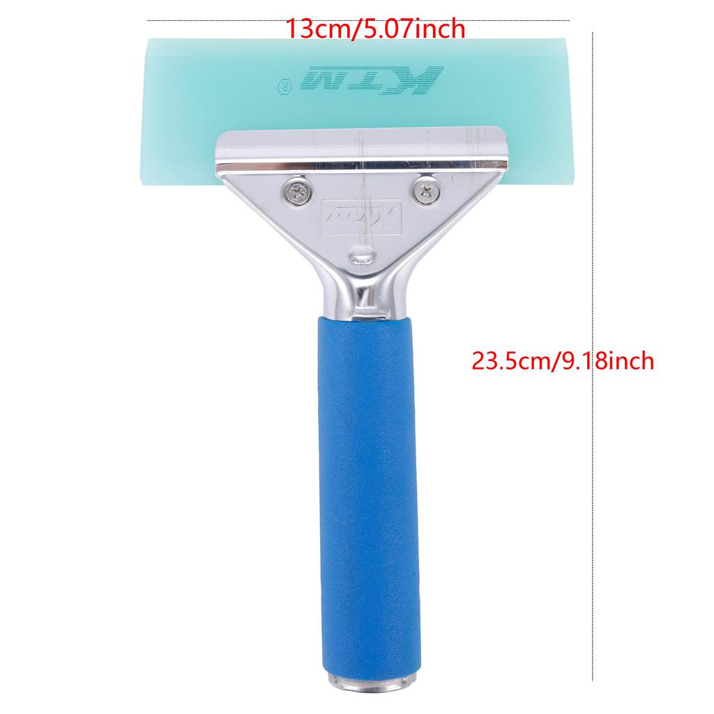 KTM Metal LONG Handle Rubber Squeegee Car Cleaning Tool Carbon Vinyl Wrap Window Tint  Clean Water Wiper Snow Ice Scraper Window Tint Tools