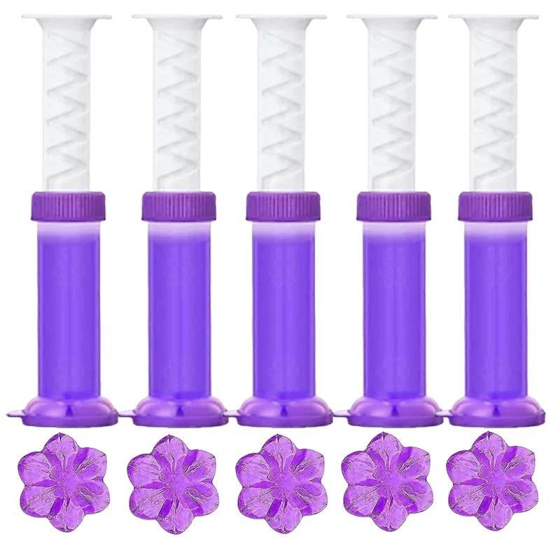 5/1PCS Toilet Cleaner Gel Deodorant Toilet Gel Air Freshener Aromatic Flower Fragrance Bathroom Deodorizer Household Clean Tools