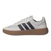 adidas Barreda Cómodos Versátiles Moda Trendy Zapatillas de Skate de Caña Baja Unisex Zapatillas de Skate Gris Negro JQ6675