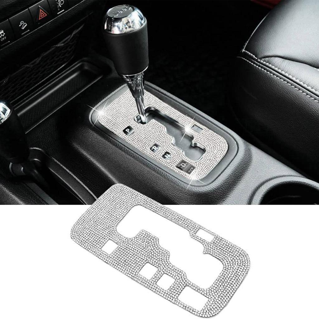 Durable Bling Gear Shift Box Trim Sticker Panel Cover For Wrangler 2012-2018 Car Styling Decoration Interior Accessories