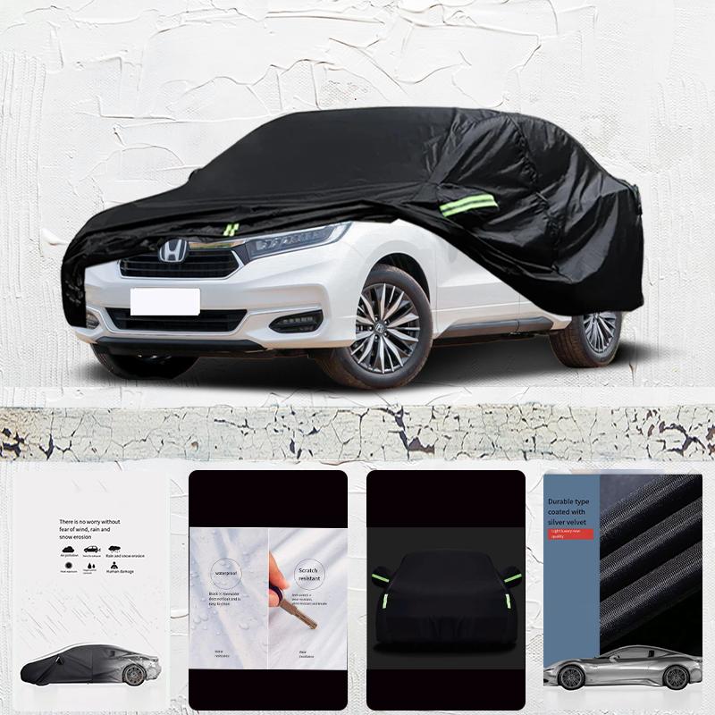 For honda avancier Auto Anti snow Anti dust Anti uv Anti freeze 210T Anti peeling paint And Anti Rainwater car cover Black
