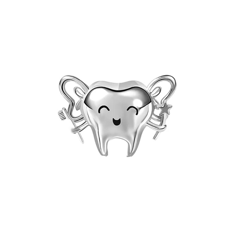 

FC Jewelry Fit Original Pan Charm Bracelet 925 Silver Teeth Fairy Bead For Making Medical Tooth Dentist Berloque