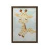 Plakat Żyrafa Na Chmurce Plakat Żyrafa Na Chmurce, 30X40 Cm, Rama Drewniana Jasny Dąb, Papier Matowy 230 Gsm