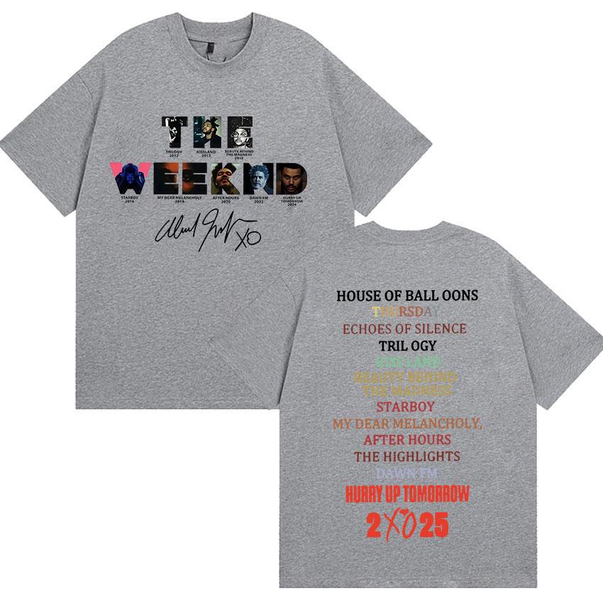 Limited The Weeknd Hurry Up Tomorrow Album 2025 Unisex T-Shirt Men Women Hip Hop Fashion Cotton Short Sleeve T Shirt Streetwear