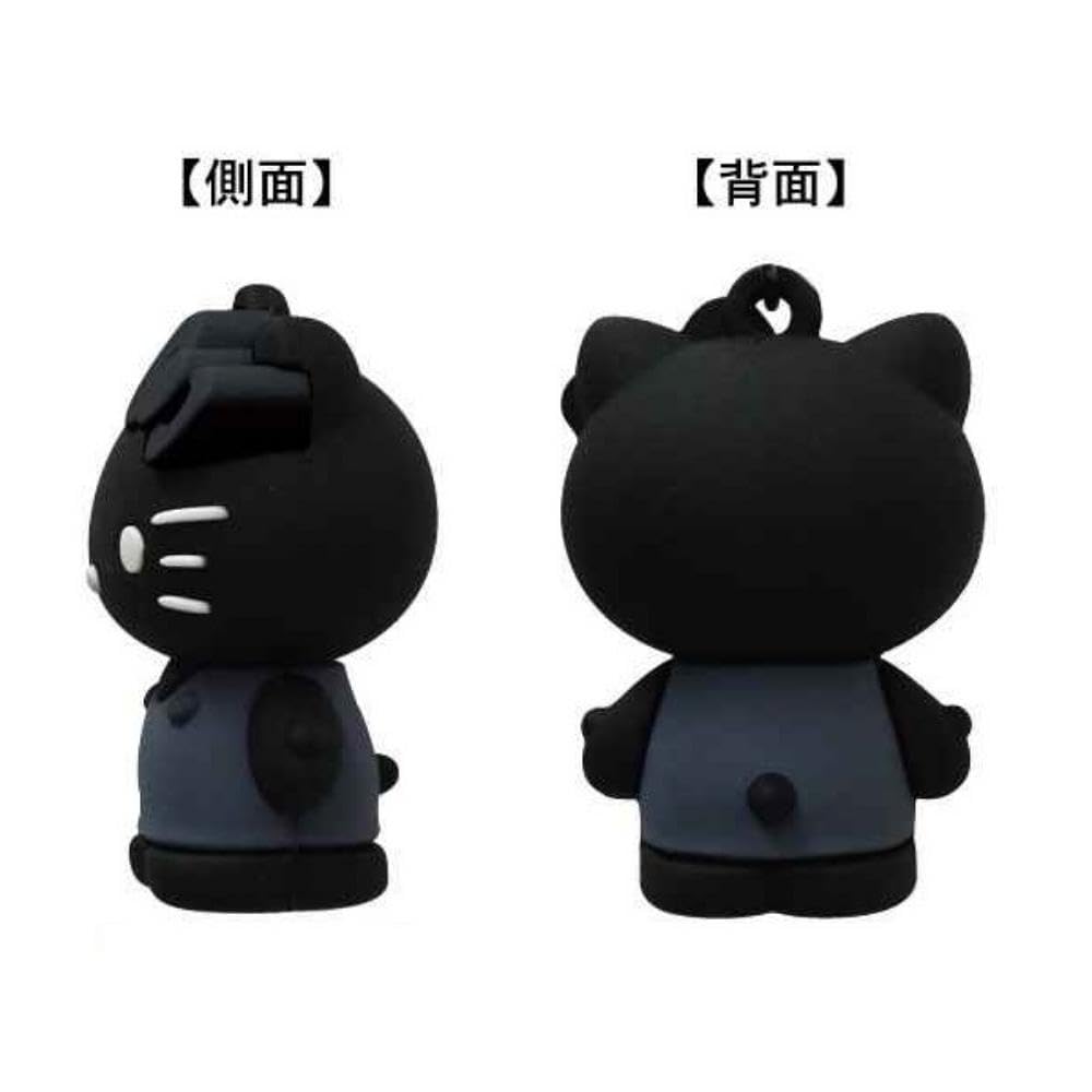 K Company Sanrio Characters (Monochrome Series) PVC Mascot Hello Kitty SACM-PM-KT H4.5 x W3 x D2.5cm