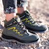 Waterproof Men's Safety Work Boots Steel Toe Shoes Anti Impact And Anti-Puncture Outdoor Adventure Hiking Industrial Boots
