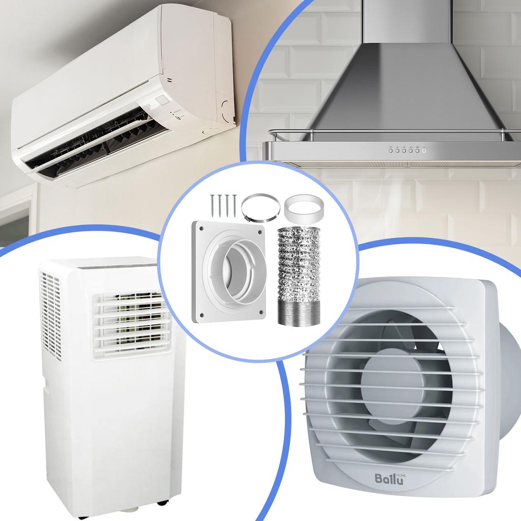 Dryer Vent Wall Plate Twist Lock Dryer Vent Connector Kit Dryer Duct Connector Flange for Wall Vent Ceiling Greenhouse