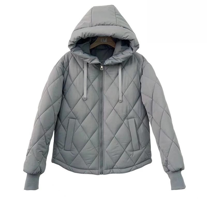 

Хлопковая одежда с капюшоном, женские хлопковые куртки, женские короткие модели, новая модная и тонкая хлопковая одежда с капюшоном, женская M