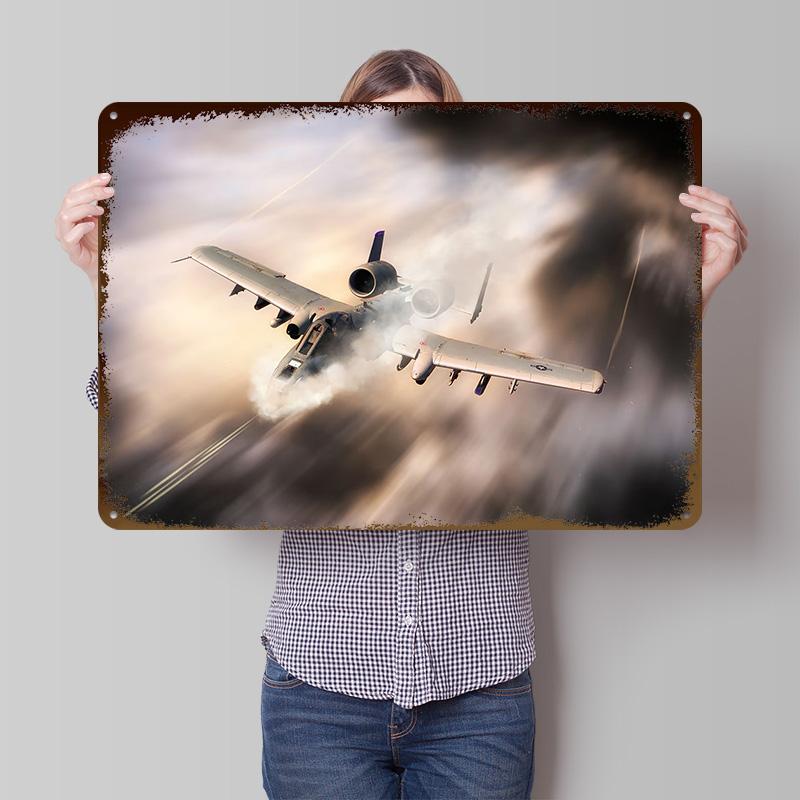 The Legendary A Thunderbolt II Metal Poster Customized Wall Art Retro Vintage Tinplate Signs for Bedroom Decoration Gaming