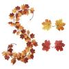 DIY Craft Artificial Maple Leaf Garland Hanging Vine Fall Foliage Garland  Indoor Winding Decor