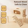 L-shaped Hamster Shelter House Easy To Install Pet Climbing Toy Hamster Playground  for Small Pets