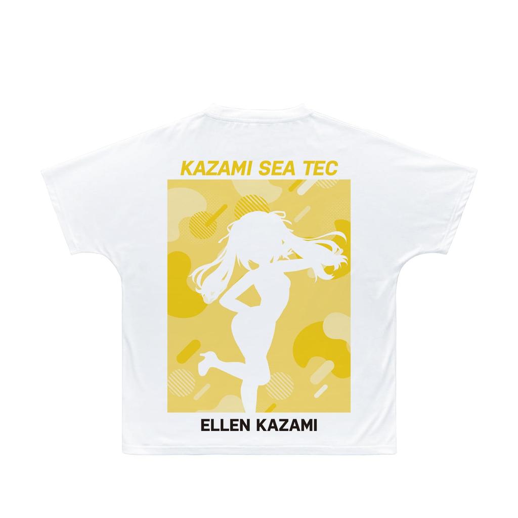 Dolphin Wave Kazami Ellen Full Graphic T-Shirt Unisex Size Small