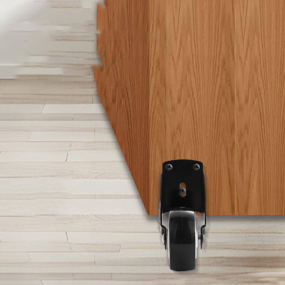 1pcs Furniture Casters Wheels Soft Rubber Swivel Caster Tool Household For Cabinet Quite Moving F8S0