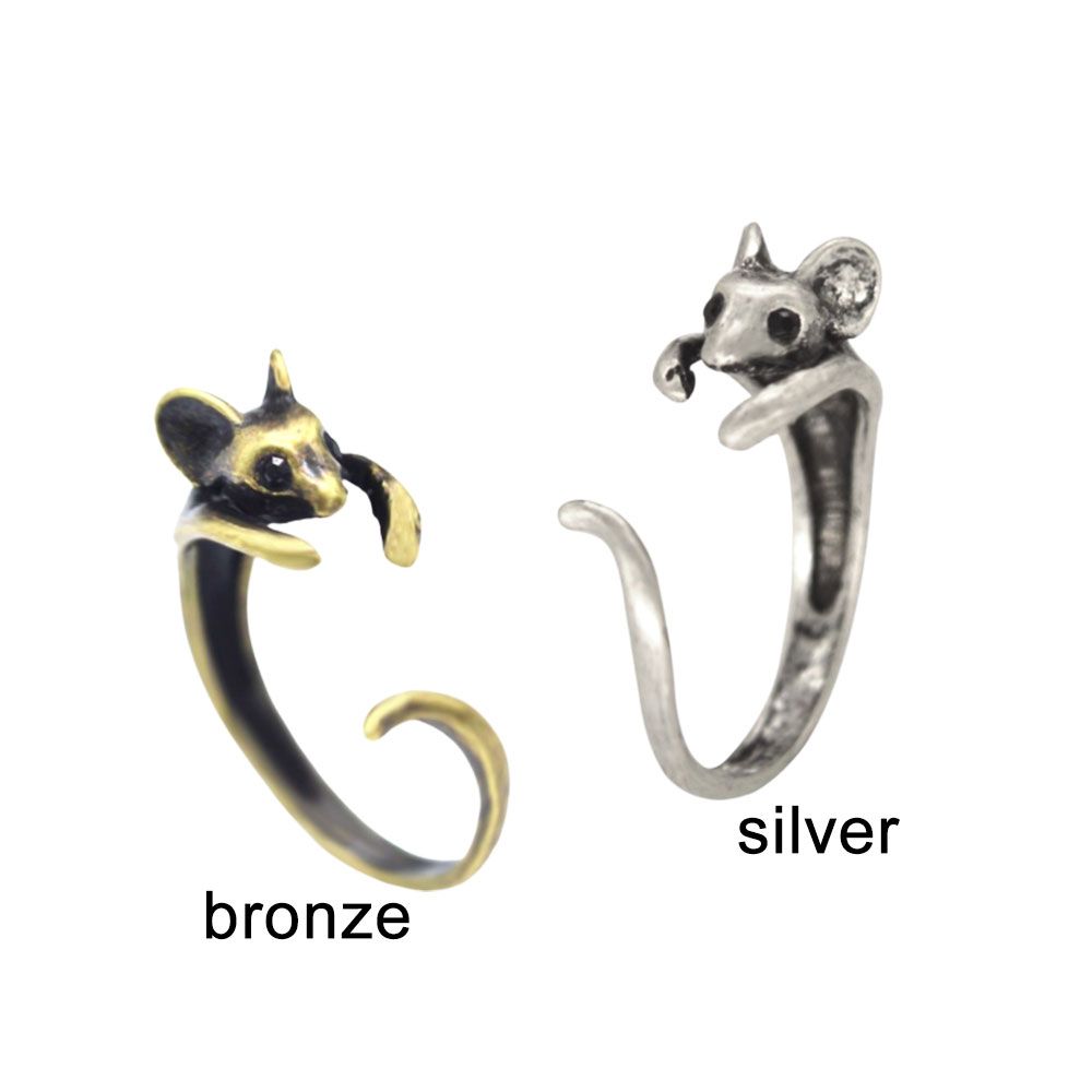 Ladies Gift Adjustable Animal Alloy Ring Vintage Boho