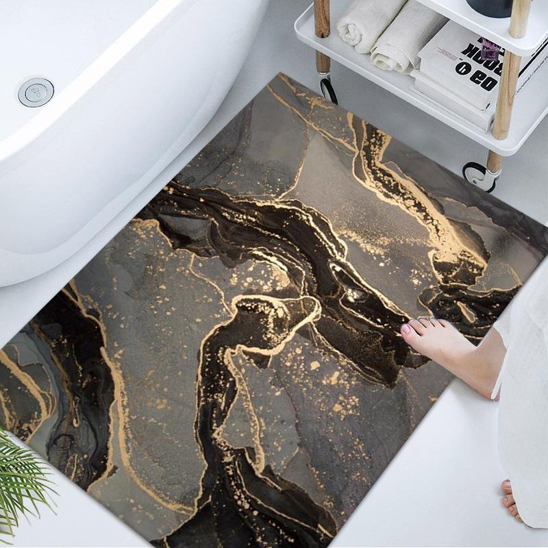 Bathroom Floor Mat Toilet Carpet Absorbent Bathroom Door Mat Bathroom Door Mat