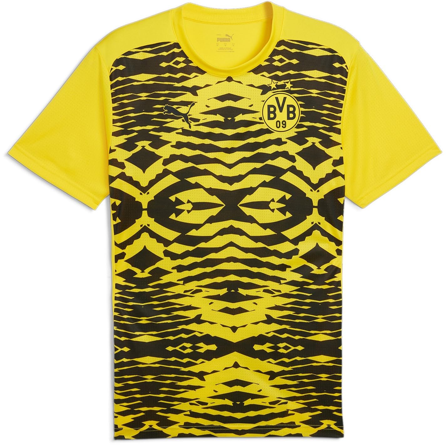 

Спортивная рубашка BVB Prematch SS 777599 24 цвета Faster Yellow Black [PUMA] мужская осень/зима (01)
