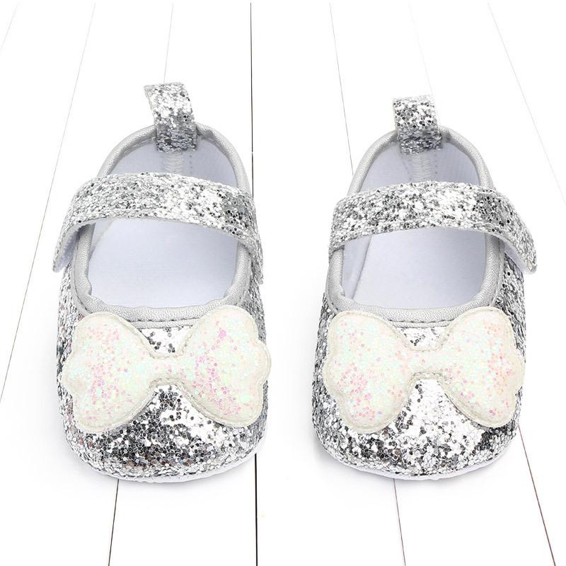 Shiny Baby Princess Shoes Baby Shoes Soft-soled Non-slip Single Shoes 0-1 Year Old Spring and Autumn