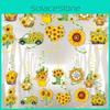 Themed Sunflower Creative Paper Flower Spiral Pendant Party Decoration Props