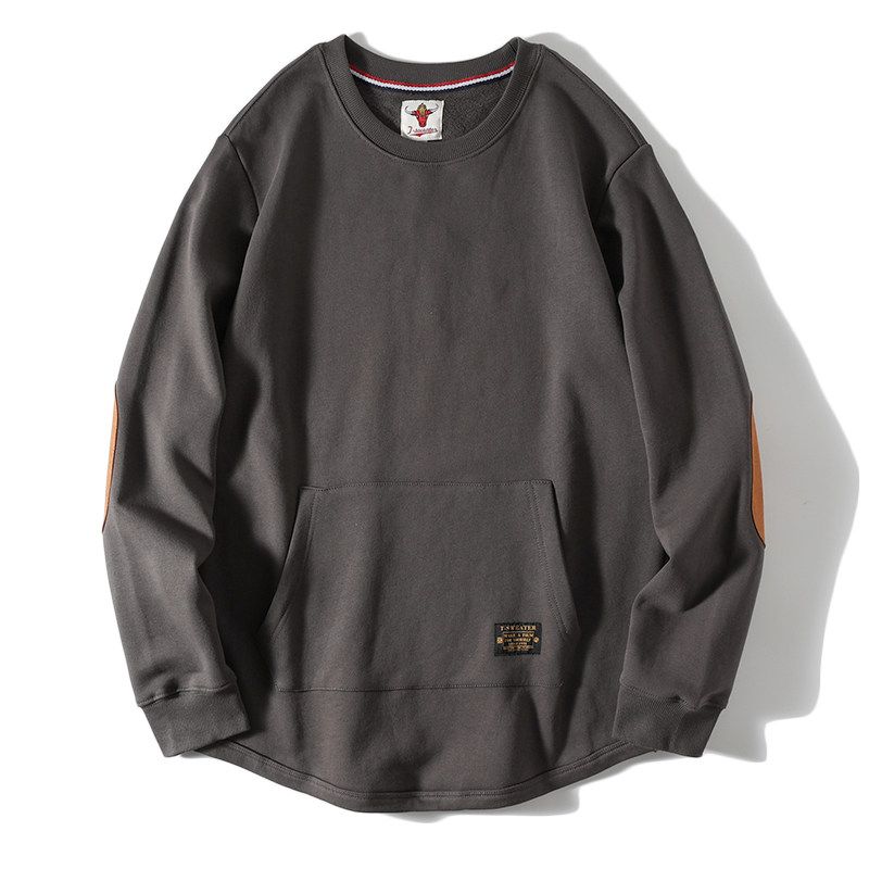 Foreign Trade Export Cotton Hoodie Men's Spring and Autumn American Heavy Thick Patch Top Cut the Tag off Original Single Men's Clothing Outerwear