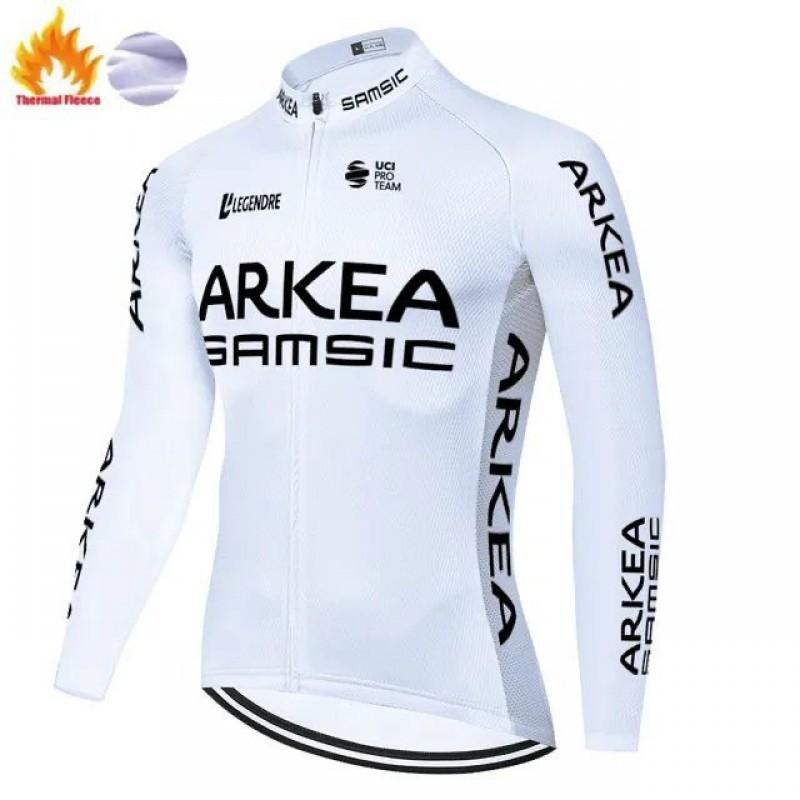 Unisex Fleece Cycling Jacket Road Mountain Biking Winter Warm Long Sleeve Outdoor Sportswear