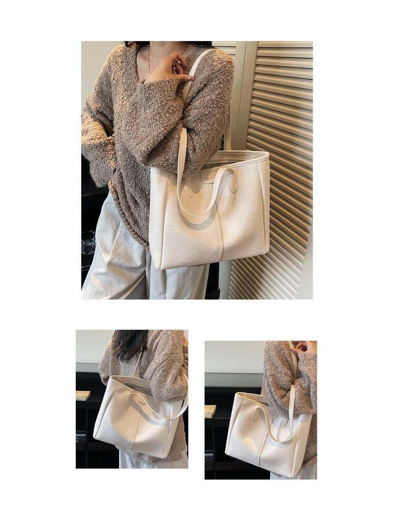 Trendy Women's Cross-Border Large Capacity Shoulder Tote Bag – Versatile Niche Design for Commuters