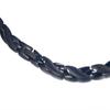 Rockyu Popular Brand Magnetic Necklace for Men and Women Stainless Steel Chain Black Hypoallergenic Stiff Shoulder Necklace Black Gold Dragon Crest