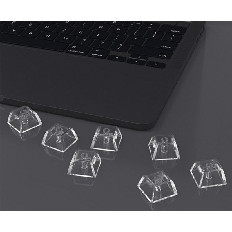 5/10PCS 1U Keycaps, Transparent with Backlit Stain Resistant Enhances Typing For Mechanical Keyboards