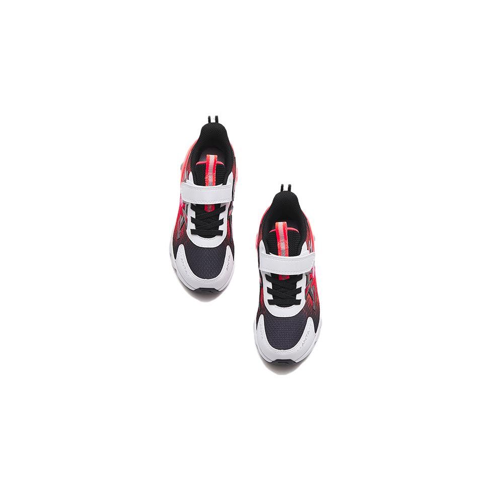 Anta Comfortable Versatile Wear-Resistant Breathable Low-Top Kids Running Shoes Kids sneaker Black Red 312319914-1