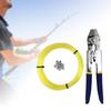 98.43 Ft Fishing Line Equipment Nylon Sturdy with Figure Eight Buckles High Strength Yellow Replace