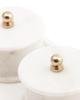 Marble Trinket Set: Storage Bowls with Brass Knobs & Tray