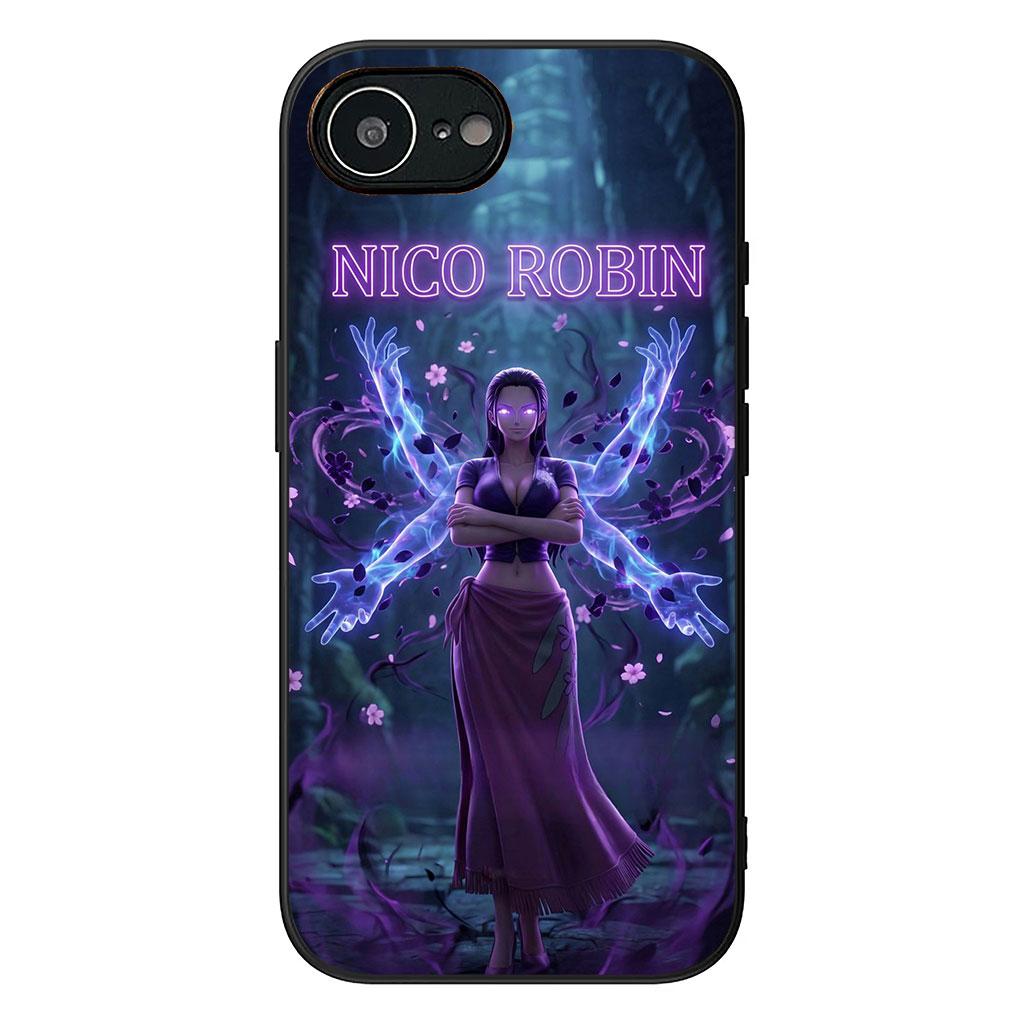 Anime Nico Robin Luffy One Piece Phone Cover Case for Apple iPhone 17 16 11 Pro XS Max XR 6 7 8 Plus + 16E SE Casing