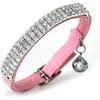 Weiches verstellbares Samt-Halsband mit Strasssteinchen und Glocken, 27.9 cm, fr kleine Hunde und Katzen,2024 Ping