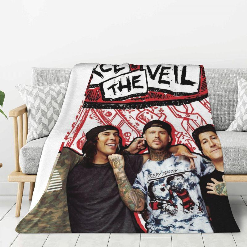 Custom Pierce Veil Romantic Memories Blankets Warm Flannel Throw Blanket for Home Sofa Office Travel