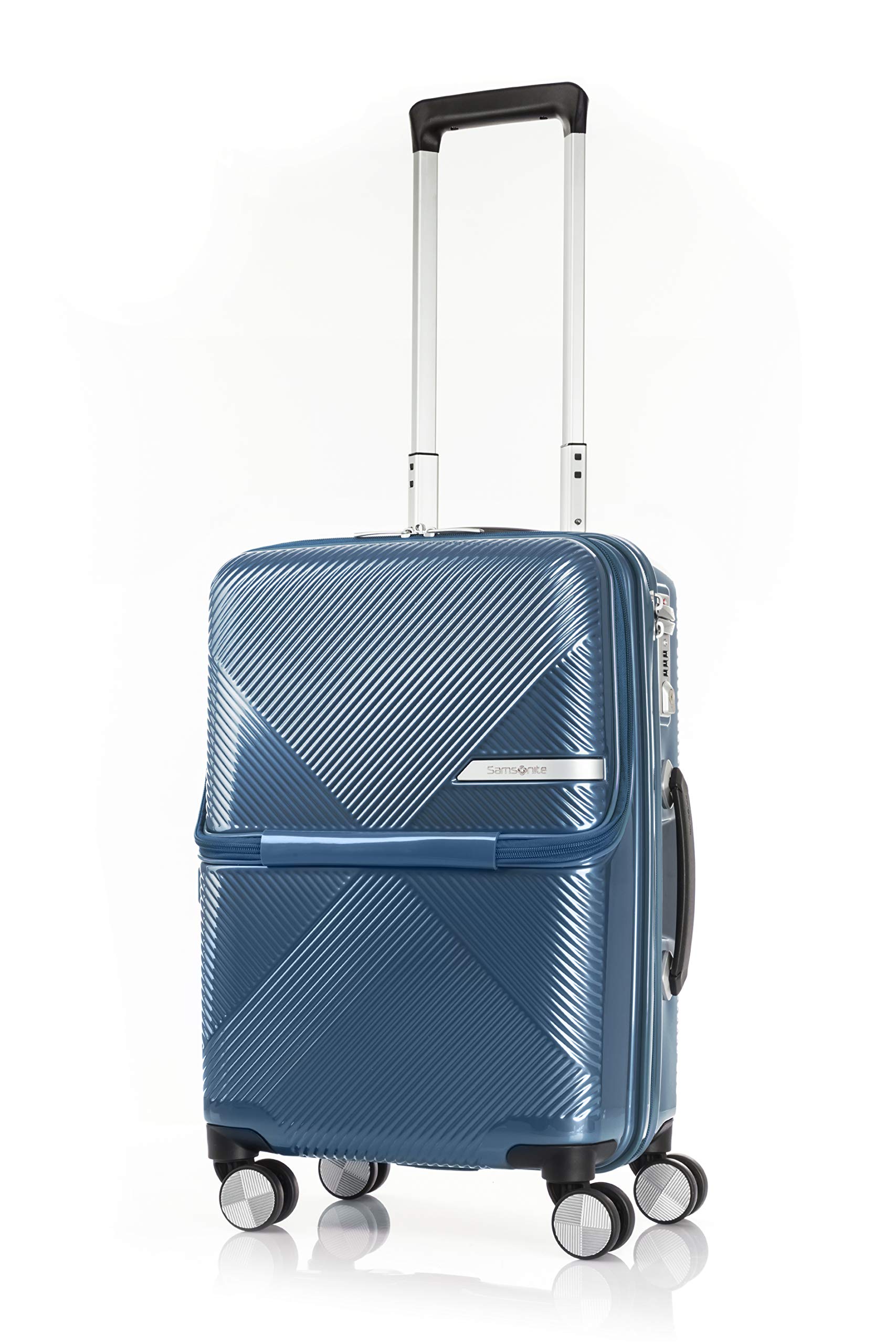 

Suitcase Carry Case Volant Capable with Extensions Front Open Only No Extensions Lightweight TSA Lock Size Warranty Included 33L Blue [Samsonite] синій