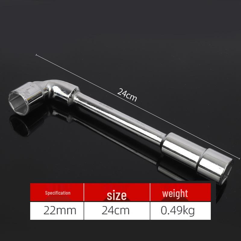 Perforated L-Shaped Hex Deep Socket Wrench for Auto Repair